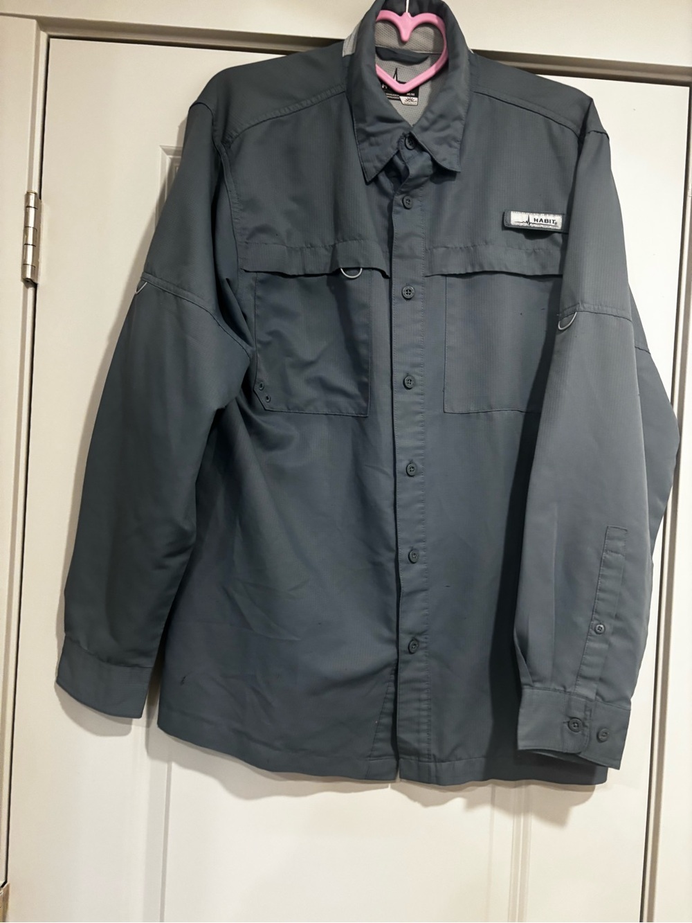 Habit Lightweight Dusty blue athletic/casual wear - Men's Long Sleeve
